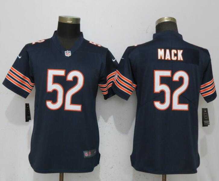 Women Nike Bears 52 Khalil Mack Navy Vapor Untouchable Limited Jersey,We sell and wholesale Women Nike Bears 52 Khalil Mack Navy Vapor Untouchable Limited Jersey on line form chian!